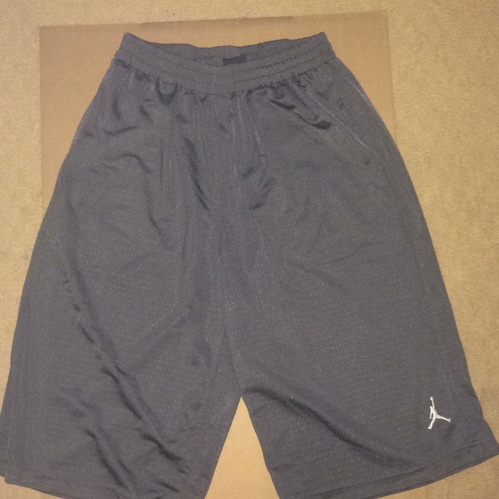 Jordan Brand Grey Basketball Shorts YXL